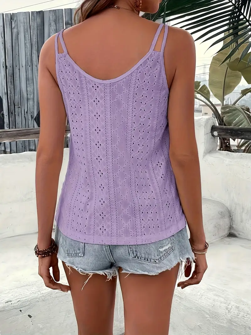 Standart Yaka Fularlı Kısa Kollu Mor Kadın Bluz