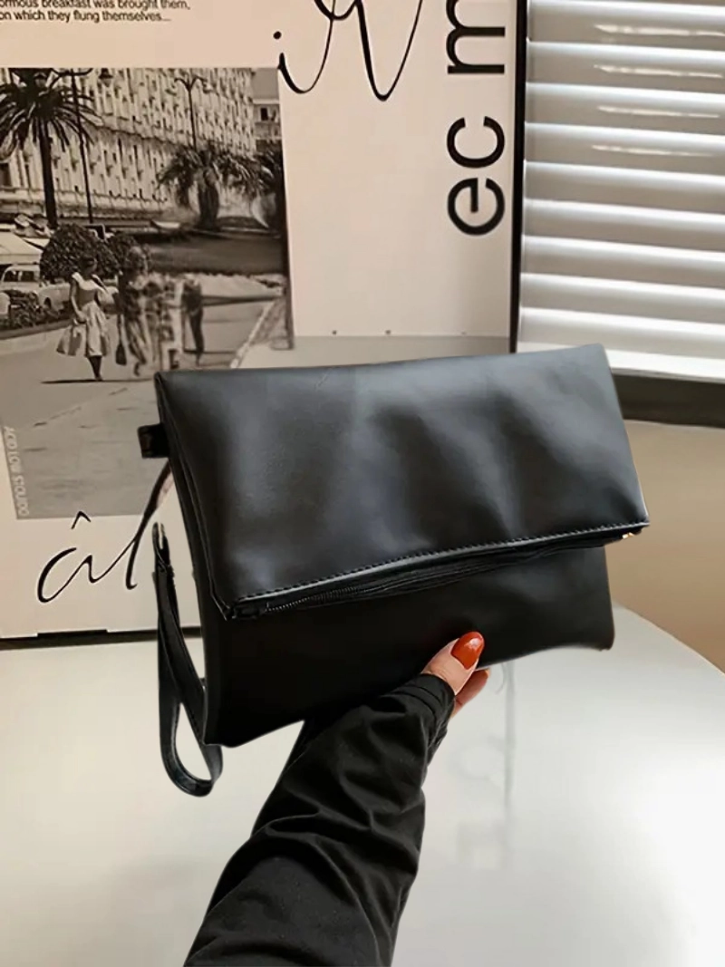 Manyetik Kapatmalı Minimalist Tasarım Ayarlanabilir Kayışlı Şık Zarif Kadın El Çantası