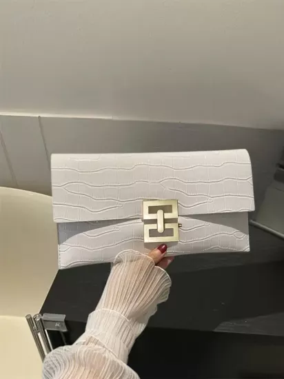 Düz Renkli Basit Taş Desenli Zarif Şık Profesyoneller İçin Kadın El Çantası