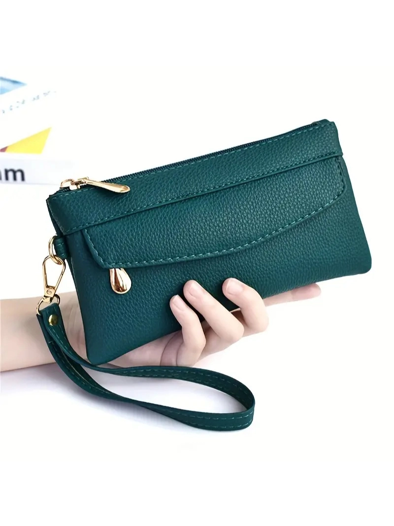 Büyük Kapasiteli Çok Bölmeli Ayarlanabilir Bilek Kayışı Şık ve Zarif Kadın El Çantası